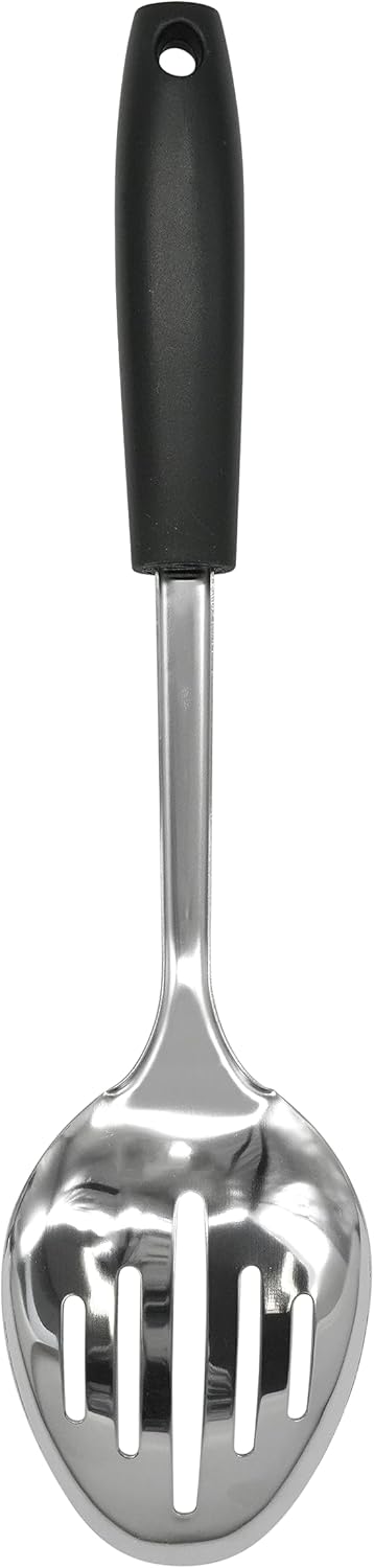 Fackelmann INITIAL Solid Spoon Stainless Steel with PP Plastic Handle, 32cm