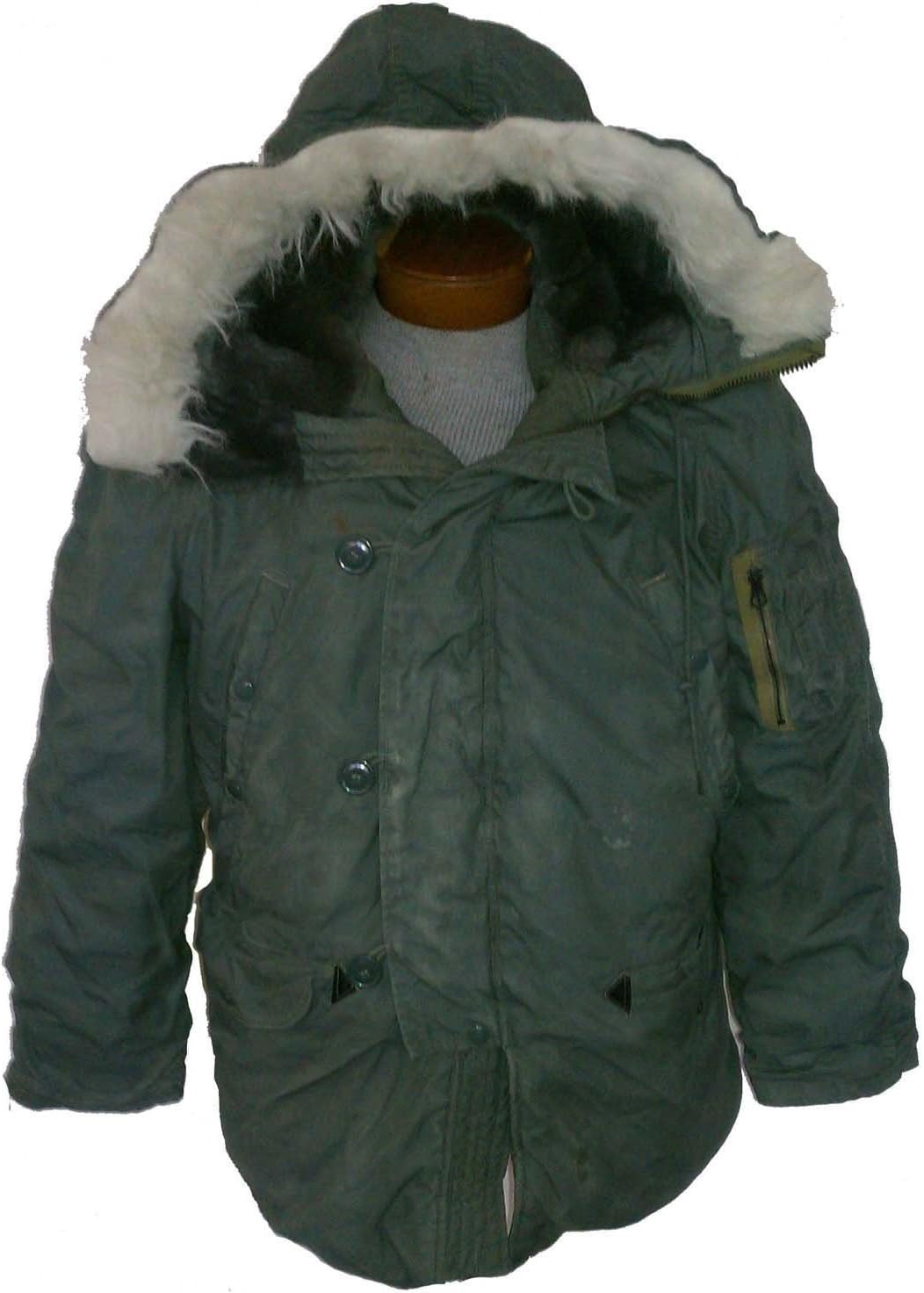 New U.S. G.I. Olive Drab Men's United States Air Force N-3B Parka Large