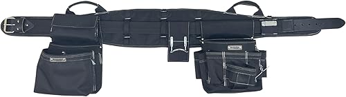Miniatura 3 de BOULDER BAG Ultimate Electrician's MAX Combo con cómodo cinturón de herramientas de apoyo en la espalda, hebilla de cinturón de cuero, cinturón de
