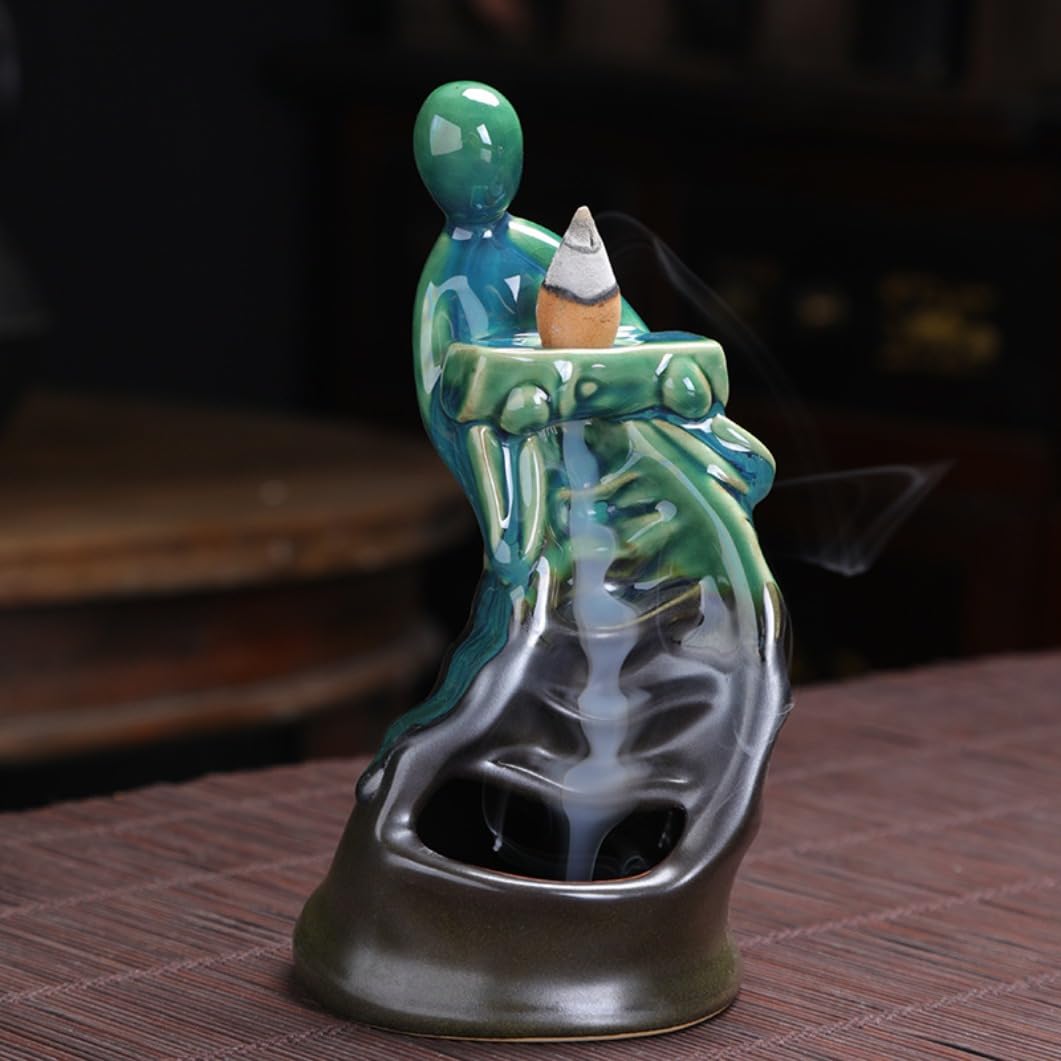 Brûleur d'encens à reflux en céramique pour créer une ambiance zen à la maison
