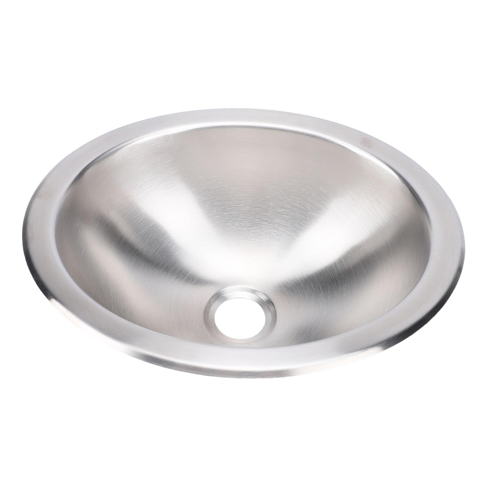 Karlak Fregadero Redondo de Cocina para RV en Acero Inoxidable con