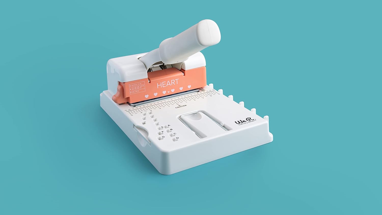 We R Memory Keepers Multi Cinch (Heart Punch) Art Crafts Sewing Scrapbooking Journaling Printmaking Paper Craft Office Home Card Stock DIY Card Making Sticker Machine Stamping Punches Papers