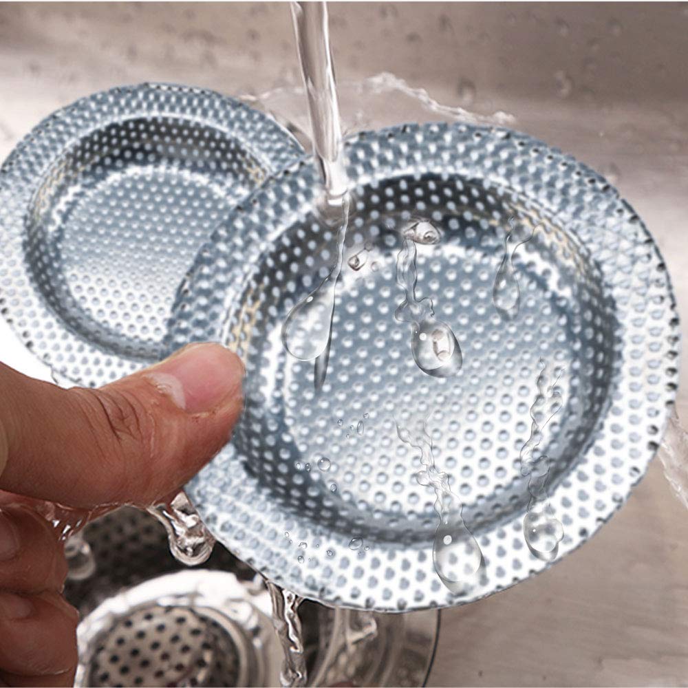 3 Filtri Per Lavello In Acciaio Inox 304: Misure Diverse, Per Cucina E Bagno. Antiodore E Anti-intasamento. Facili Da Pulire.