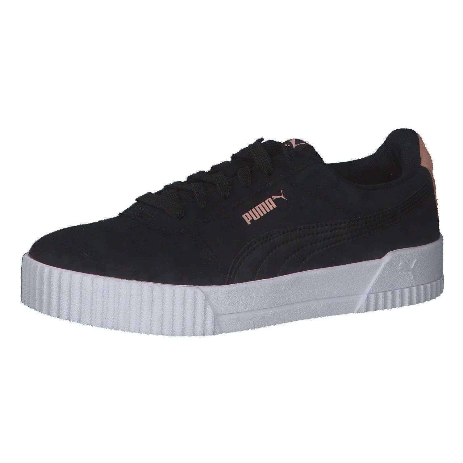PUMA Women's Low-Top Trainers Sneaker, Grey Black Apricot Blush, 7