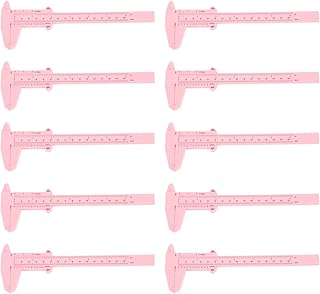 Régua de Medição de Sobrancelha, Régua de Estêncil para Modelagem de Sobrancelha, Medição Precisa, Superfície Lisa, Escala Clara, 10 Peças Multiuso para Iniciantes Em Salão de