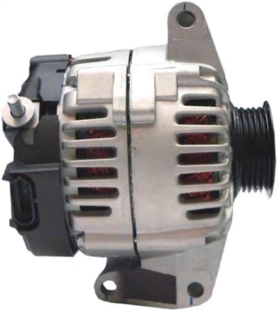 RAREELECTRICAL New Alternator Compatible With Chevrolet Car Malibu 4 Cyl. 2.2L 2198Cc 134Cid 2004-2008 Saturn Car Ion-3 4 Cyl. 2.4L 2384Cc 145Cid 2006-2007 22633656 15781434