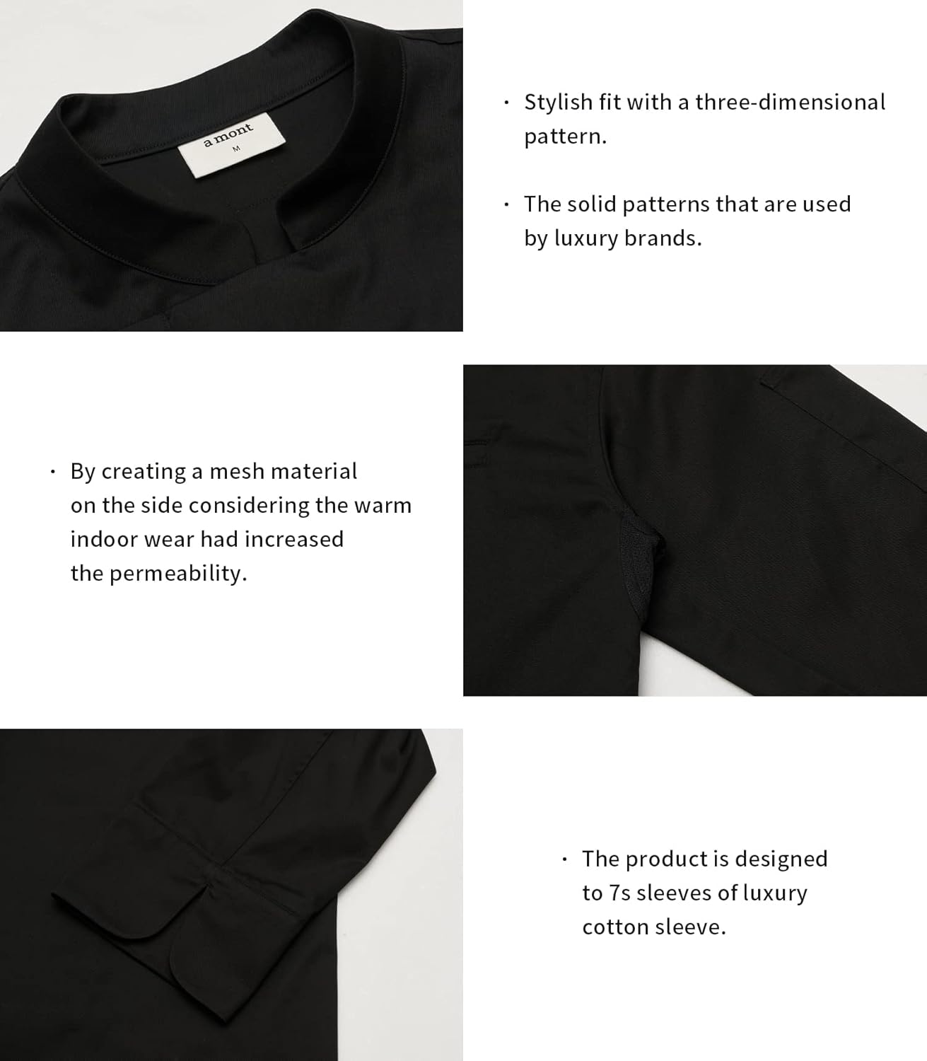 a mont A1527 Basic Chef Coat Chef Jacket White