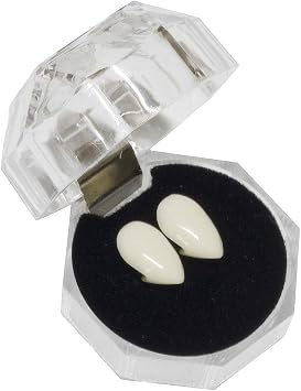 Secaden Cosplay 13mm Vampire Teeth Dentures Halloween Party Props Fangs (13mm)