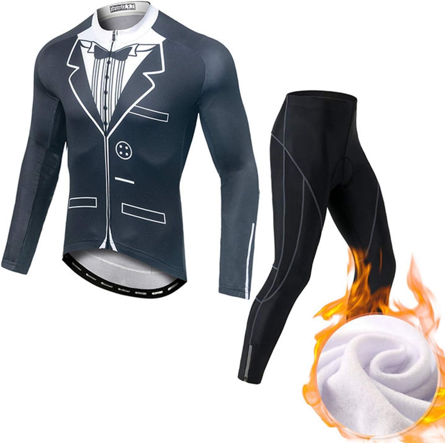 サイクルジャージ サイクルウェア メンズ サイクルジャケット 冬用 上下セット 自転車 自転車ウェア 長袖 防風