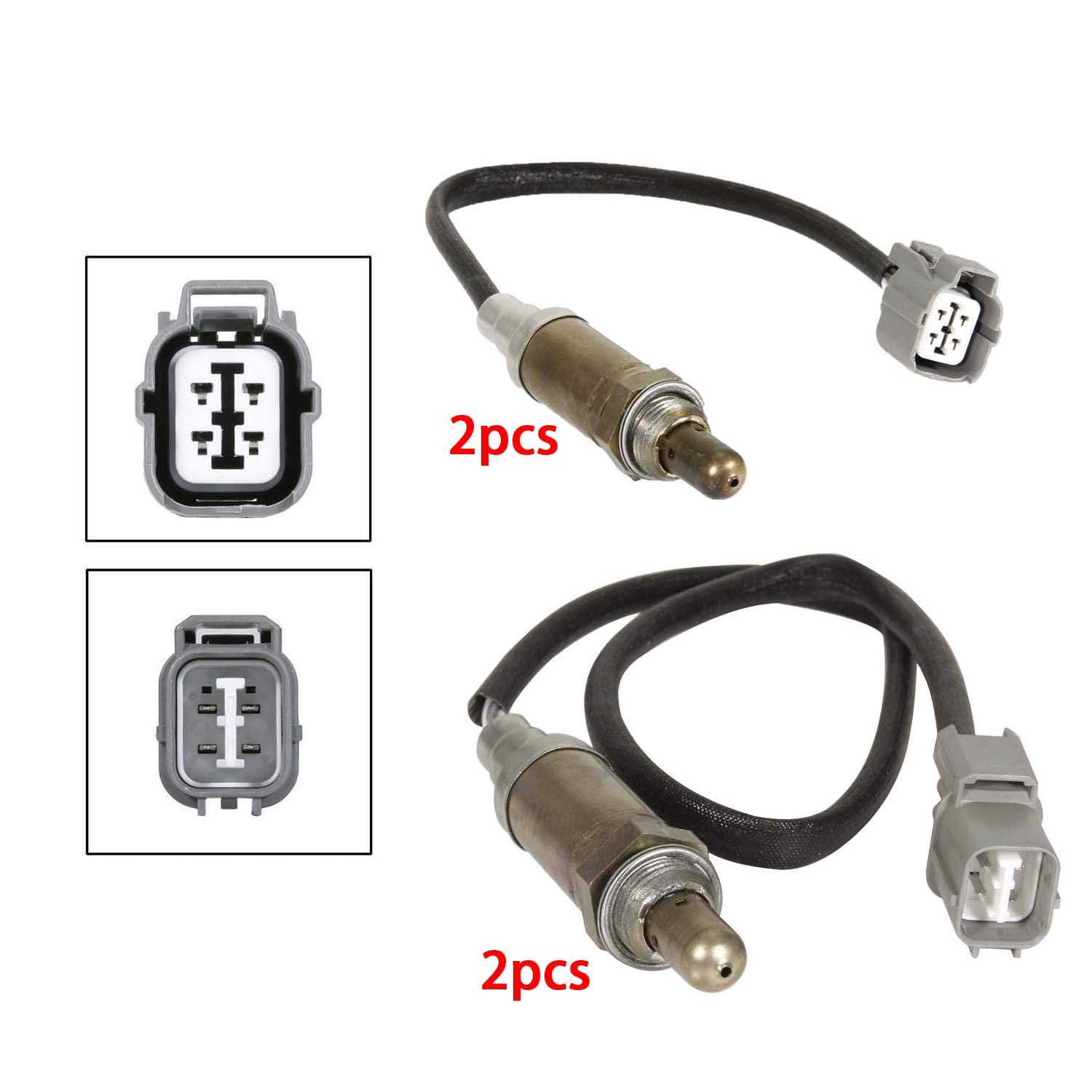 234-4694 x2 234-4696 x2 4pcs Upstream + Downstream Sensors Oxygen Sensor O2 Compatible with Land Rover Discovery 4.0L 4.6L