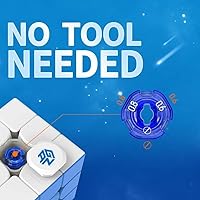 Vista 2 de GAN 356 M, Cubo magnético de velocidad 3x3 adhesivo 356M Cubo mágico con GES extra, versión esmerilada