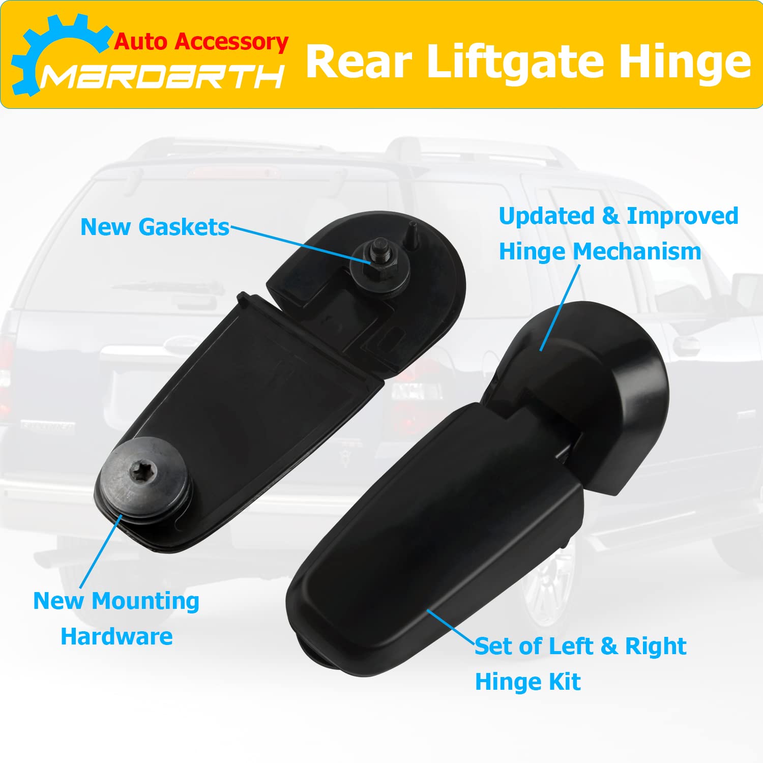 Amazon.com: 6L2Z78420A68AA Rear Window Hinge Set Liftgate Glass