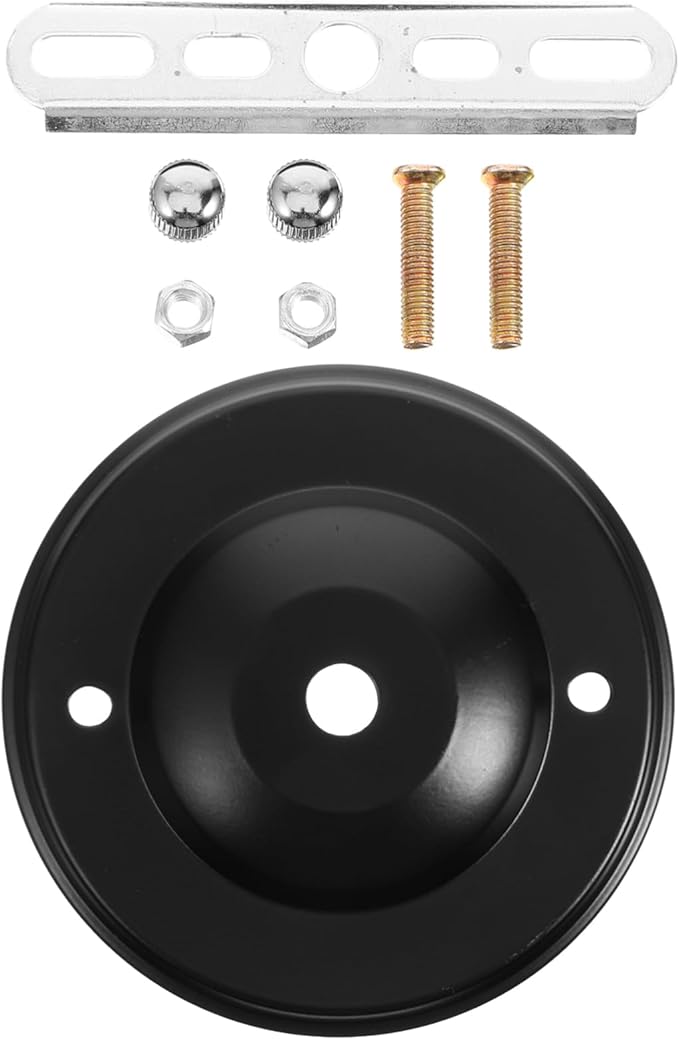 Hemobllo Hemobllo Hanglamp Montagebeugel Plafondkap Lamp Afdekplaat Ijzer Vintage Plafondplaat Plafondarmatuur Onderdelen Zwart