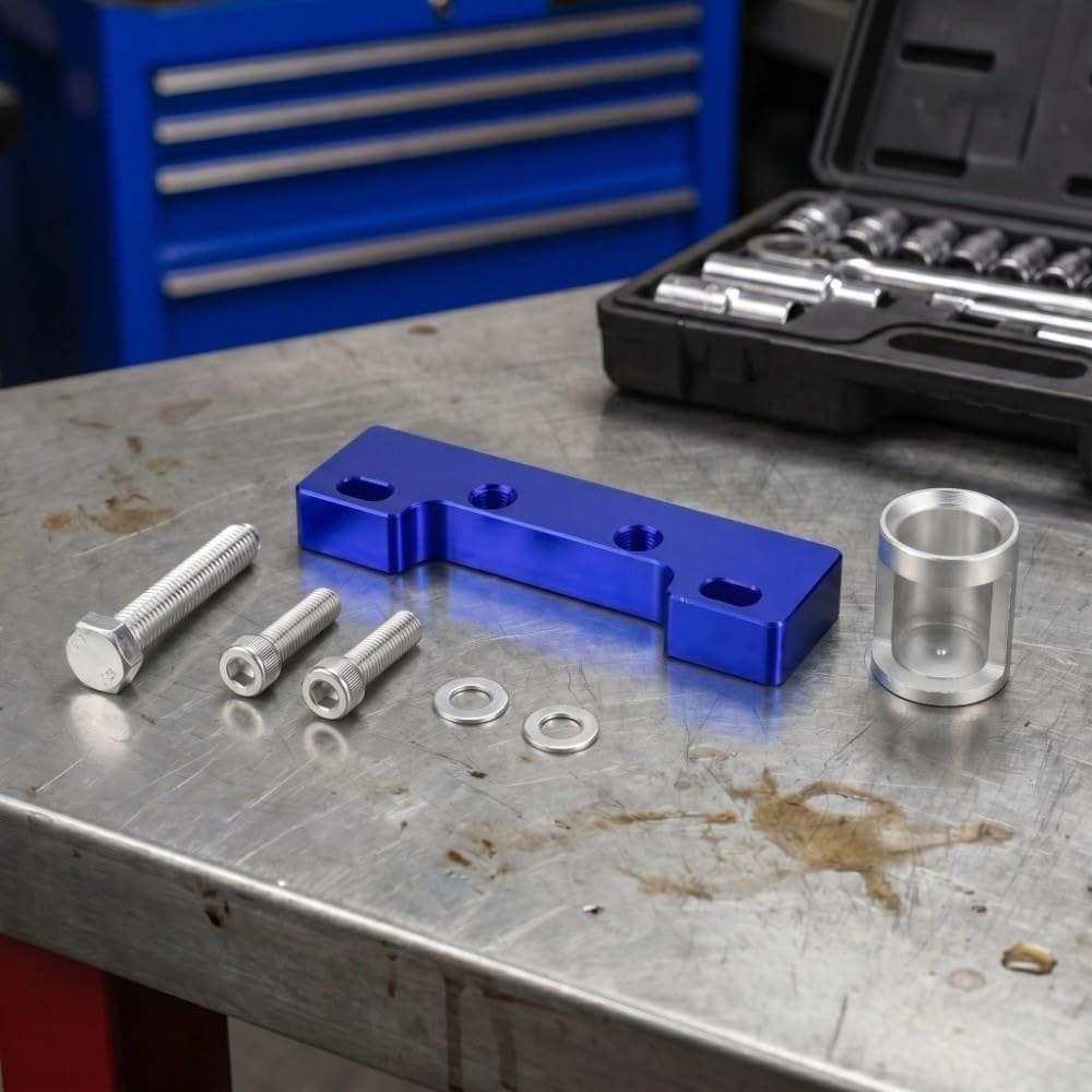 Aluminum Alloy Valve Spring Compressor Tool – for Honda B16 B18 H22 VTEC Heads, On-Engine Installation, No Modification Required(Blue)