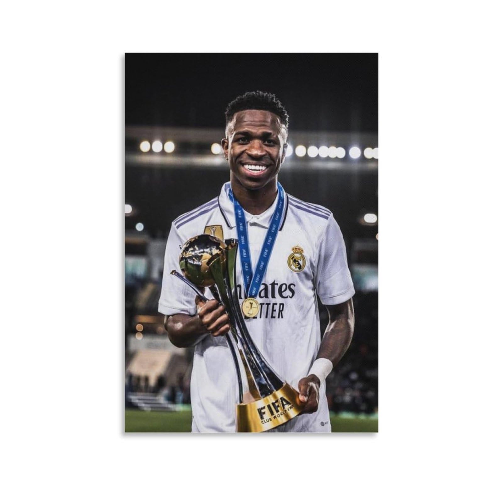 ASUIU Vinicius Jr Canvas Poster Wall Art Picture Painting Poster Canvas Print Posters Artworks Room Decor 20x30inch(50x75cm)