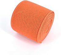 Vista 20 de 1 rollo de cordón elástico plano de 1.5 pulgadas de ancho por 3 yardas de banda elástica sarga de doble cara (#1 Blanco)