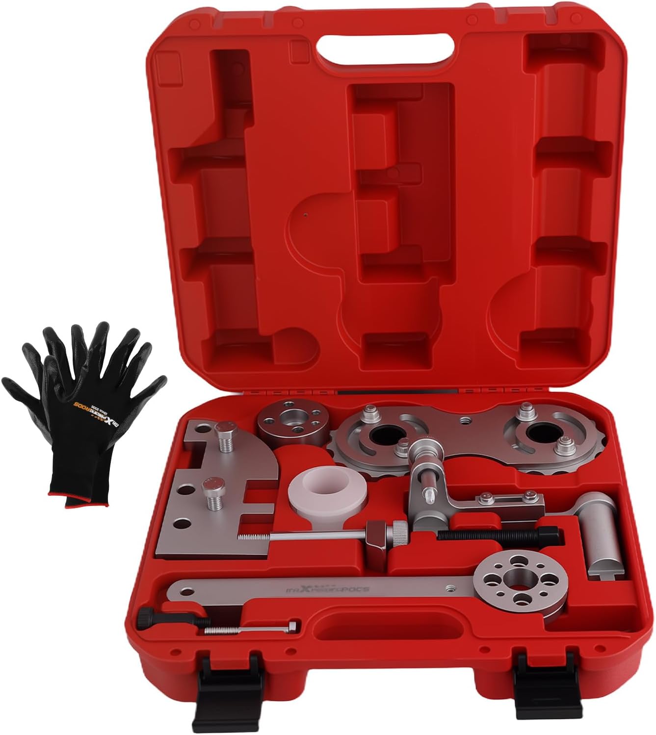 maXpeedingrods Engine Camshaft Alignment Tool Kit for Volvo 2.0T S60 S80 V40 V60 V70 XC60 XC70 XC90, Timing Tool Kit for B4204 B4154 Engines (8-Speed Transmission), Red