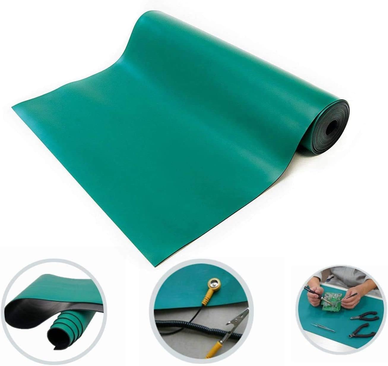 MYOYAY 23.6" x 118" Large ESD Soldering Mat Roll ESD AntiStatic High