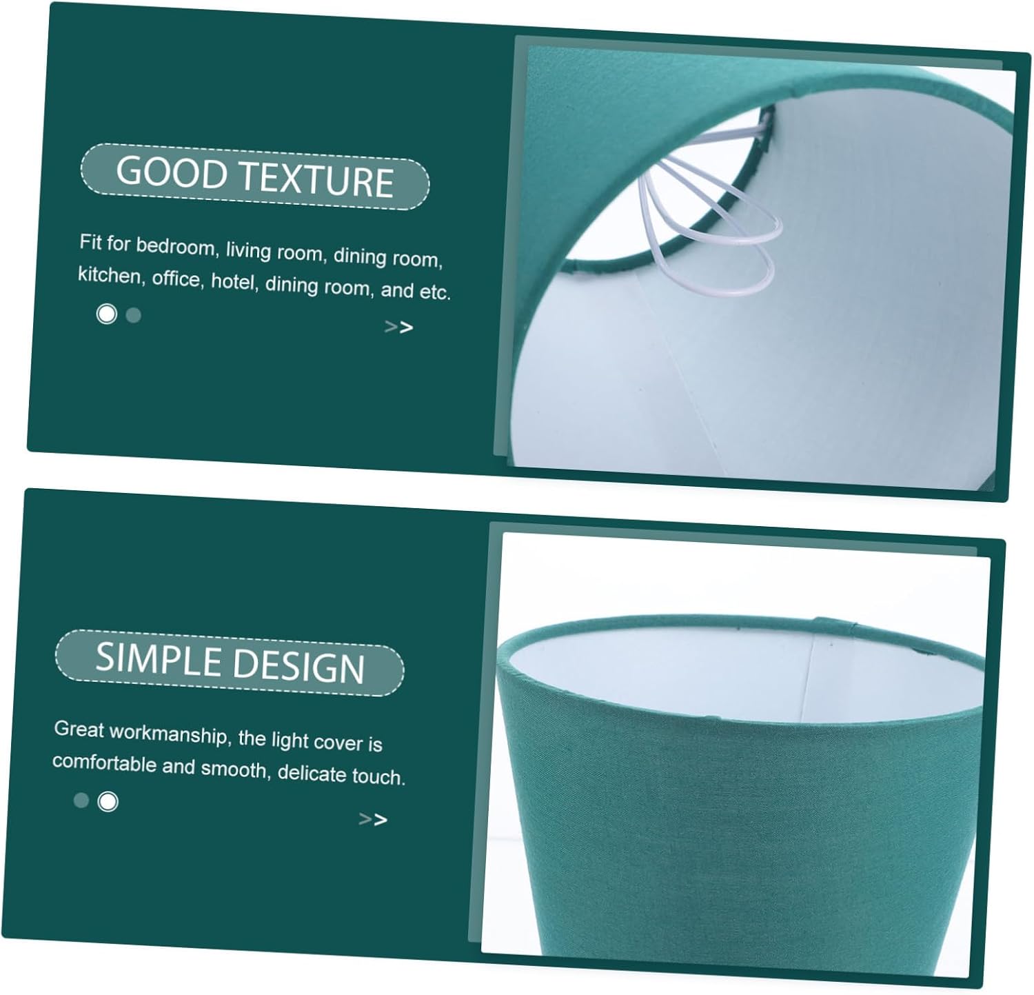 Fabric Lampshade for Bedroom Small Drum Lamp Shades Replacement Chandelier Shades