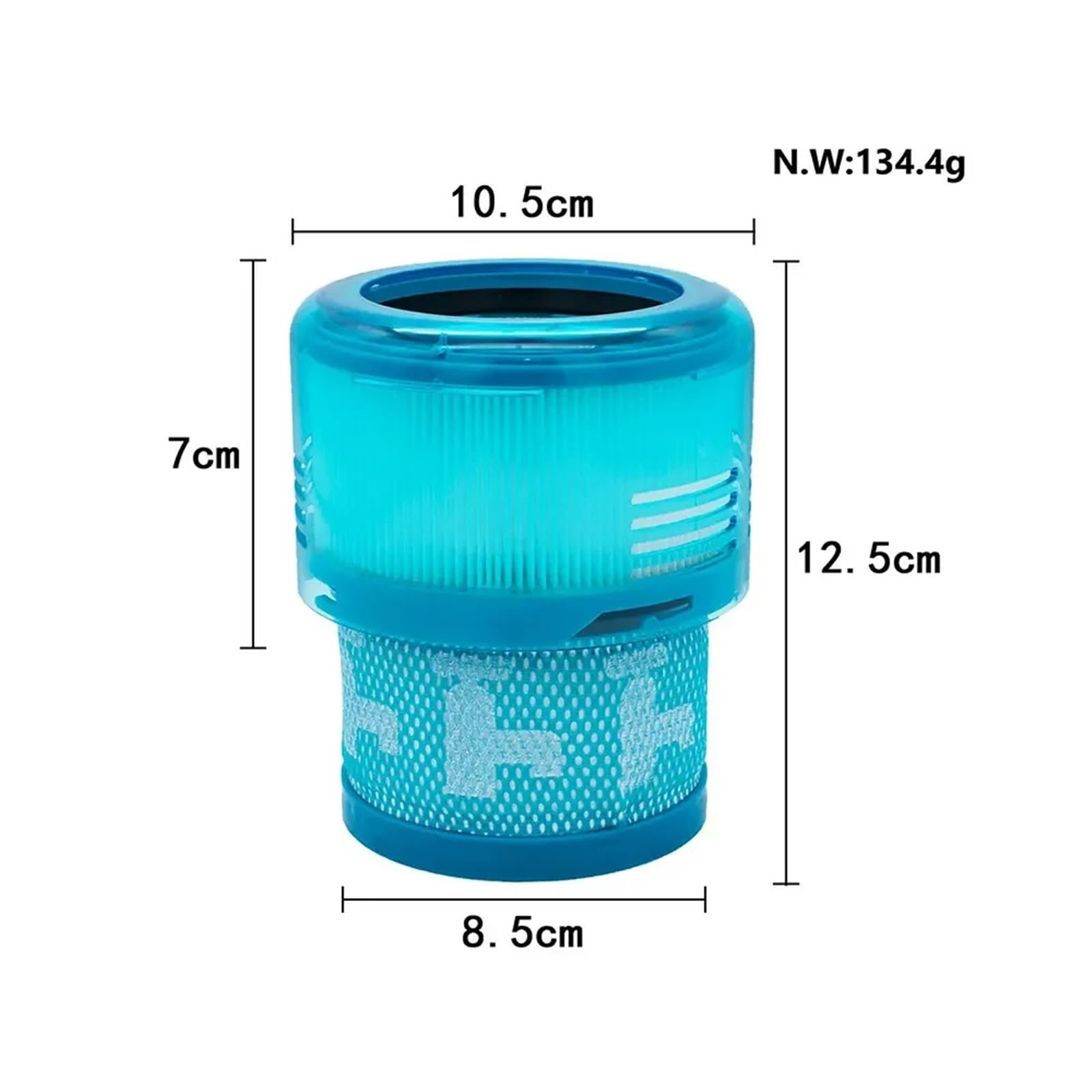 Staubsaugerfilter Waschbar Hinten, Kompatibel Mit Dyson, Gen5 Detect Übergroße Staubsaugerteile(3pcs)