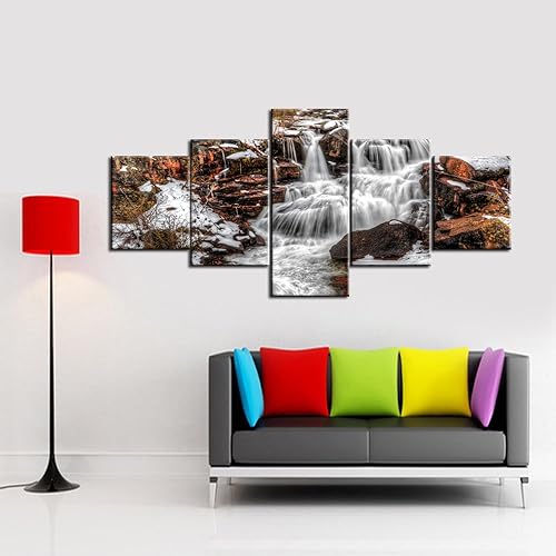 Vista 276 de Paisaje de 5 piezas pintura sobre lienzo