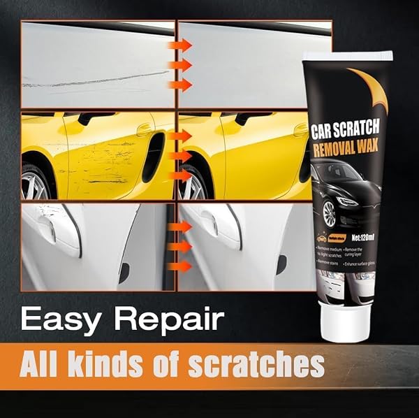 Scratch Removal Wax, Car Scratch Remover, Car Polish Removal Wax, Car Paint Scratch Repair kit, Deep Scratching Remover for Vehicles, Remove Minor Scratches - 3