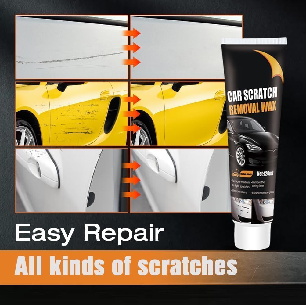 Scratch Removal Wax, Car Scratch Remover, Car Polish Removal Wax, Car Paint Scratch Repair kit, Deep Scratching Remover for Vehicles, Remove Minor Scratches — view 3