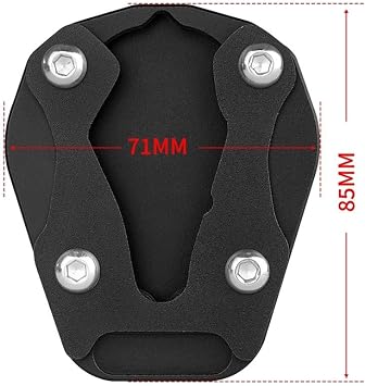 Motorcycle Kickstand Pad For CF&MOTO 450MT 2024 2025 Motorcycle CNC Aluminum Kickstand Side Stand Extension Pad Enlarger Support Plate