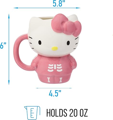 Miniatura 309 de Silver Buffalo Sanrio Hello Kitty and Friends Pompompurin - Taza de cerámica esculpida en 3D, 20 onzas