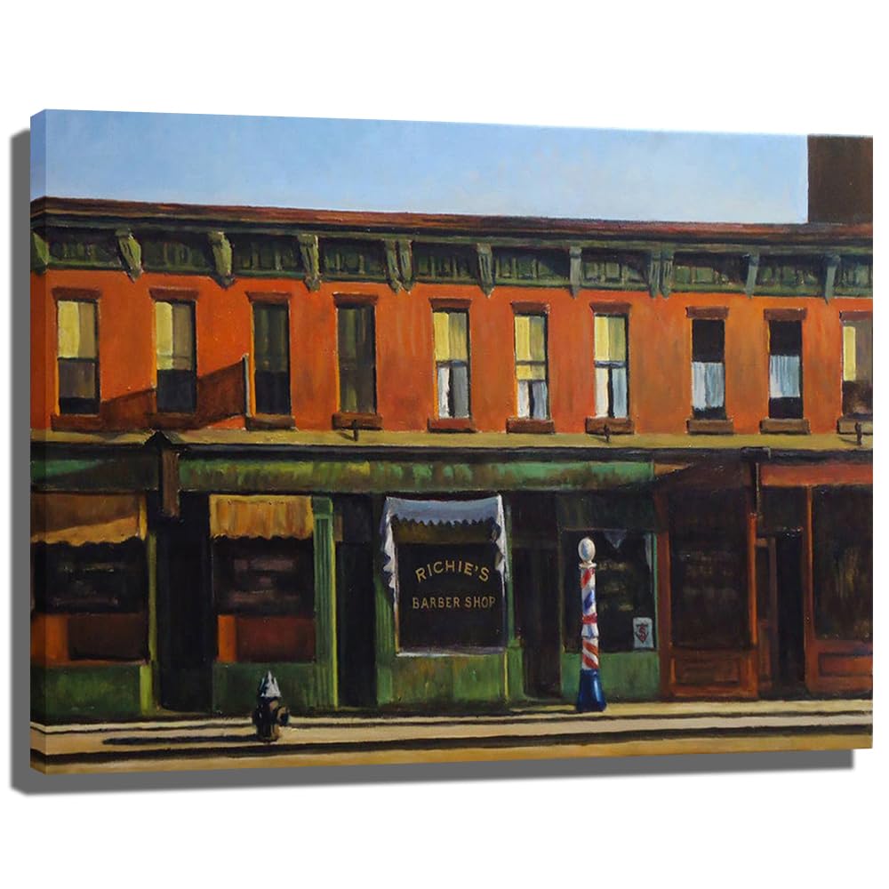 額装済/Early Sunday Morning エドワードホッパー/ポスター Amazon.com: Early Sunday Morning by Edward Hopper Print