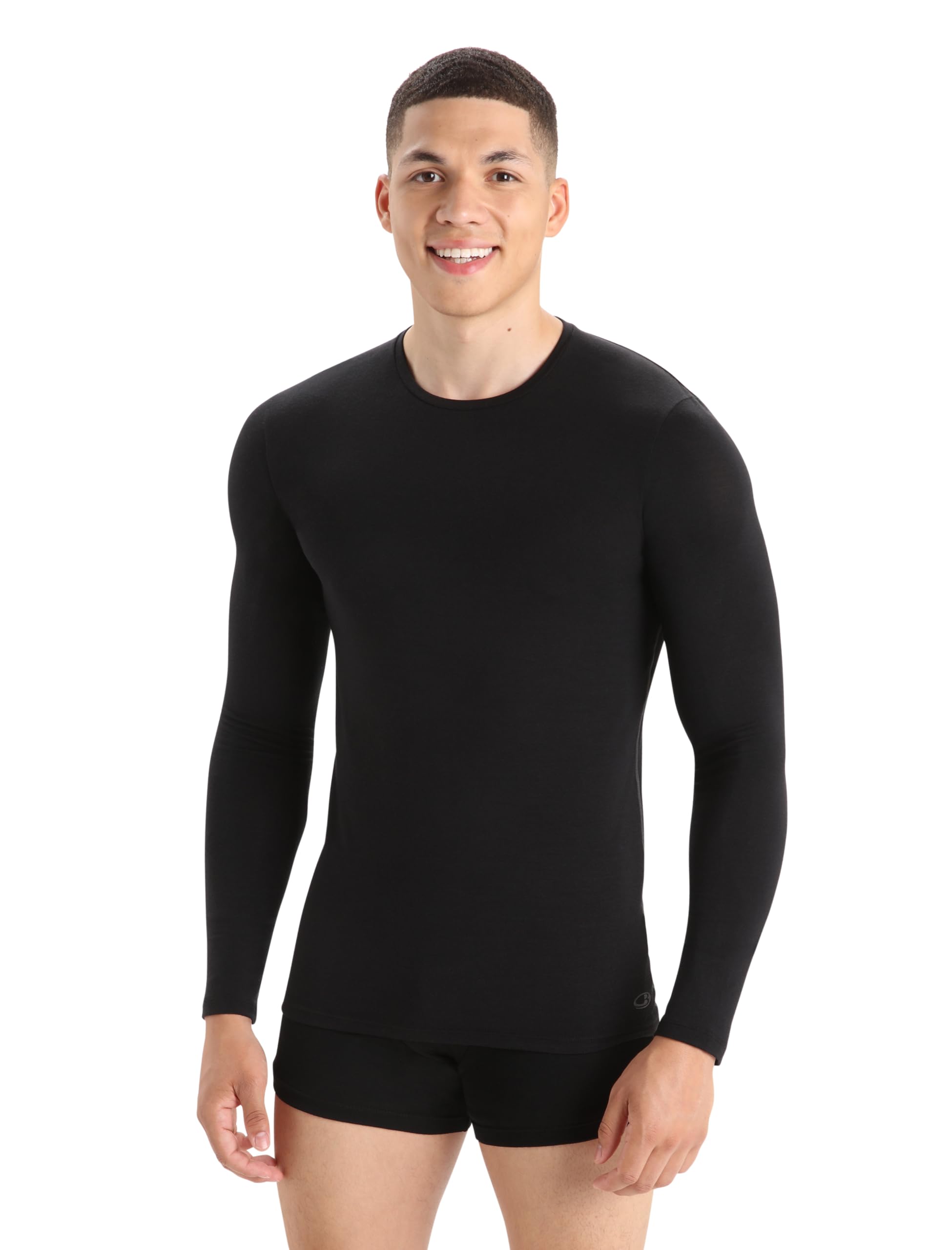 Icebreaker Anatomica Top Sportivo a Manica Lunga Uomo - Intimo Termico in Lana Merino per Escursioni, Sport Invernali, Corsa, Fitness - 150 Tessuto Ultra Leggero