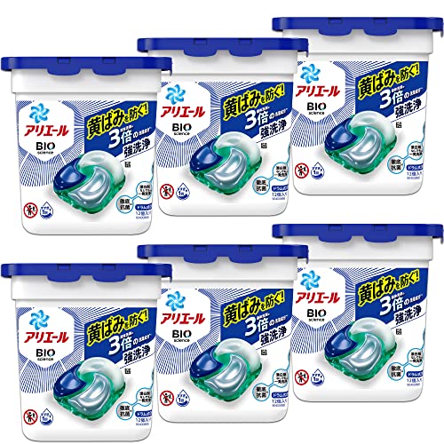 【ケース販売】アリエール ジェルボール4D 洗濯洗剤 本体 12個x6袋