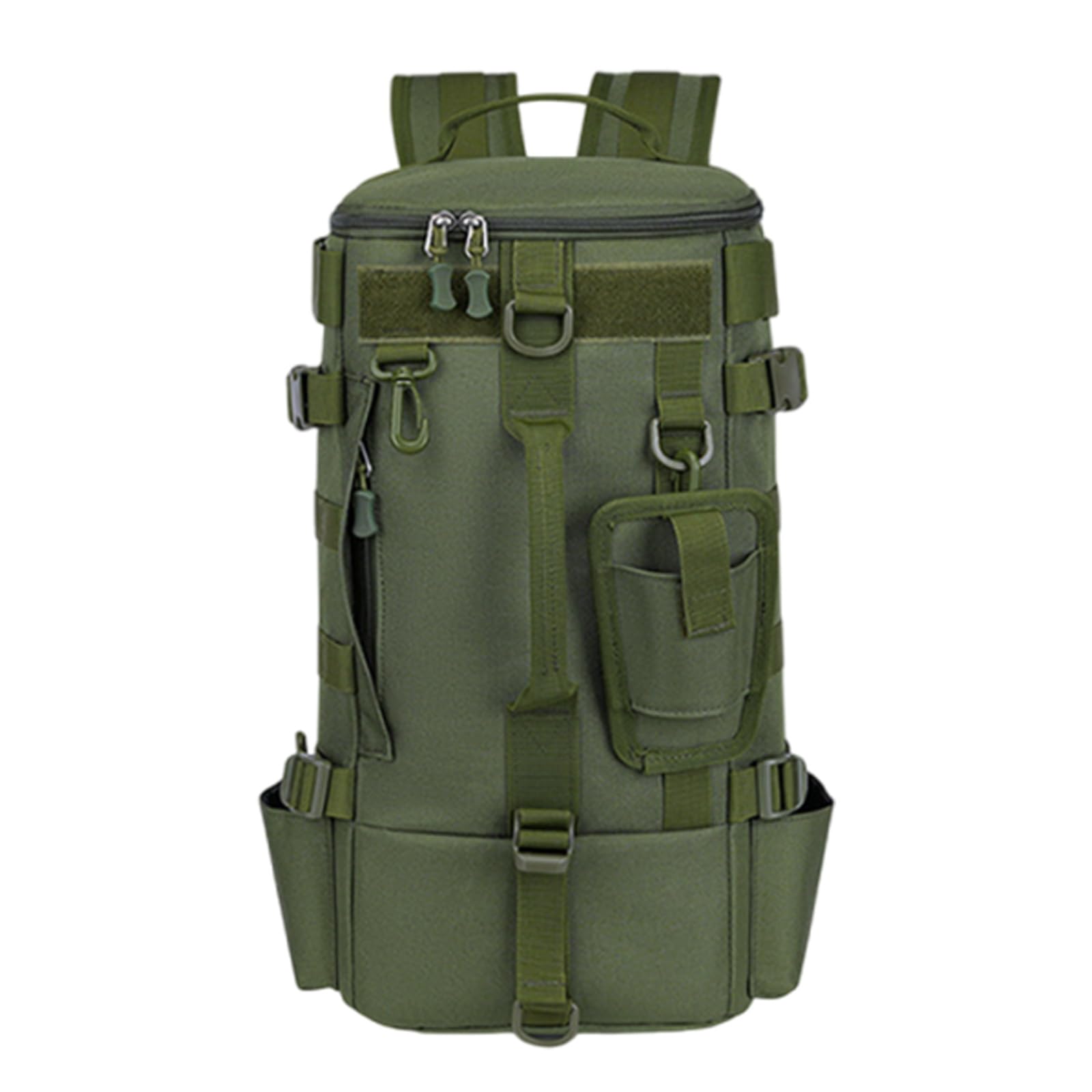 Bolsa de aparejos de pesca de gran capacidad multifuncional bolsa de señuelos de pesca impermeable bolsa de ciclismo bolsa de hombro, verde