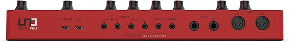 IK Multimedia UNO Synth Pro 3 oscillator desktop monophonic analog synthesizer multi-mode filter, arpeggiator, 64 step sequencer, audio input, full USB, MIDI and CV controls