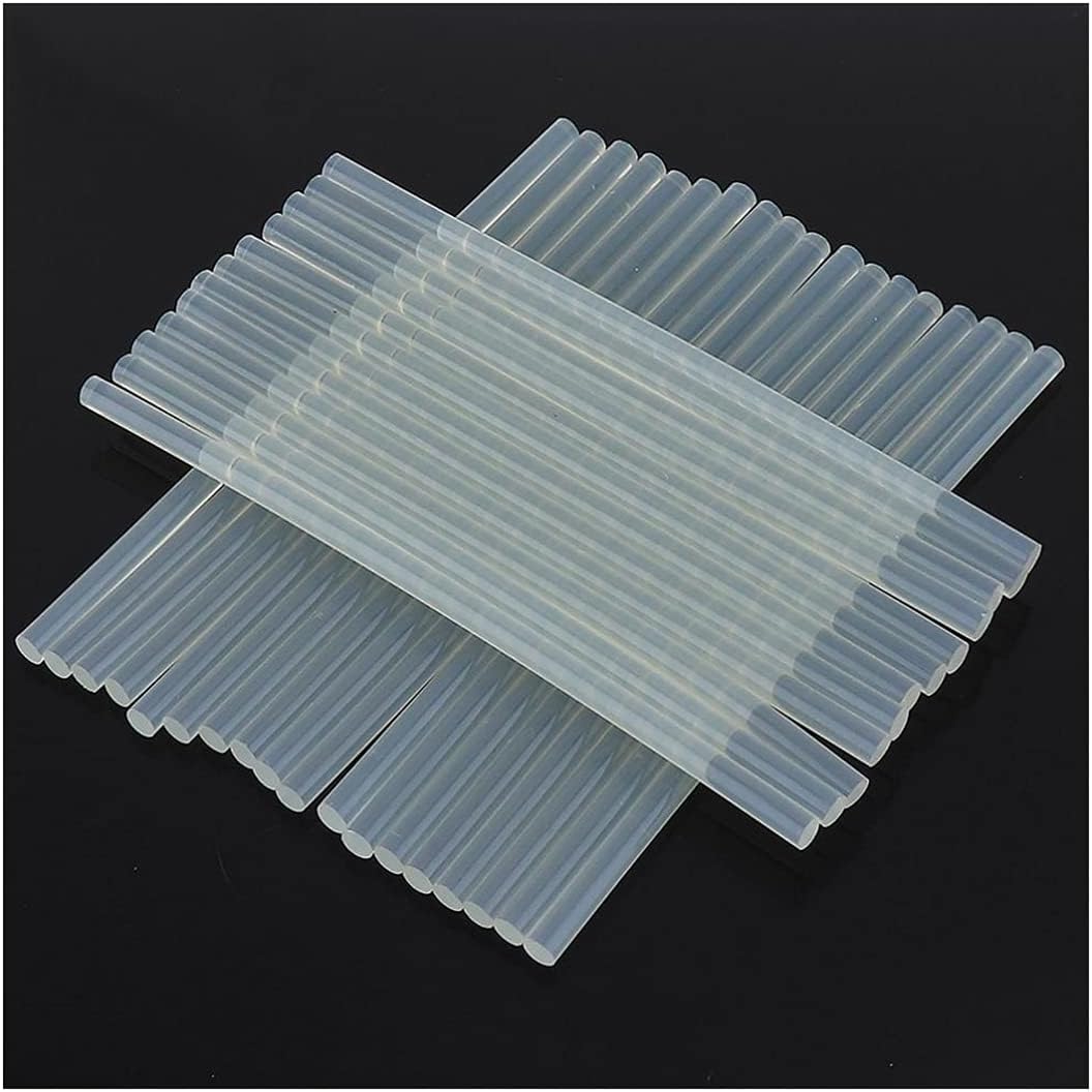ZTBH Hot Melt Glue Sticks 100 pcs/Set 7mmx190mm Transparent Hot Melt Gun Glue Sticks, Gun Adhesive Tools, for Hot melt Glue Gun Tools Melt Glue Stick