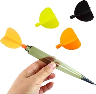 FUANA Boya flotante del marcador de la distancia de la pesca de los PP con la alta flotabilidad para la profundidad del agua salada fresca que encuentra Brown transparente los 23.5cm
