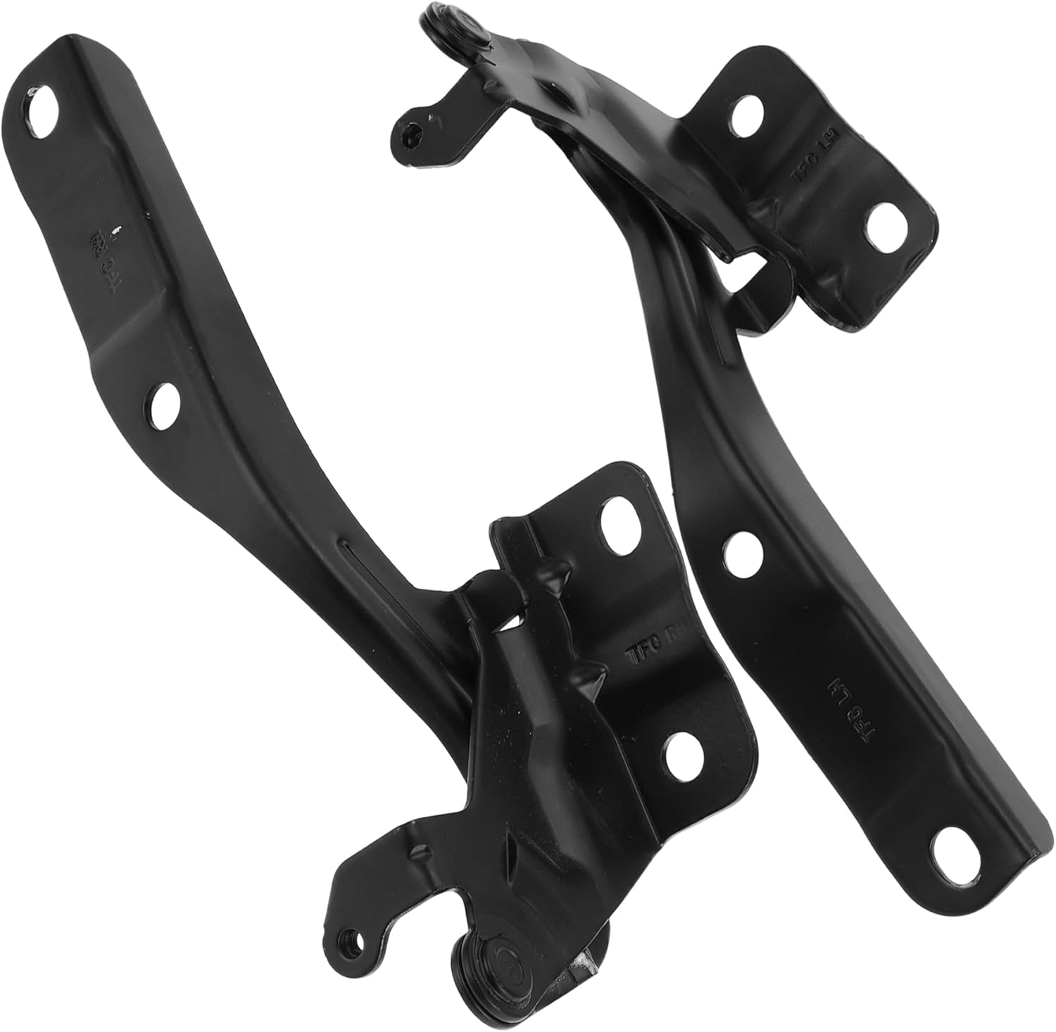 Hood Hinges Front Driver and Passenger Side Front Bonnet Bracket No.791102T000/791202T000 for Kia Optima 2011-2016 Iron Black
