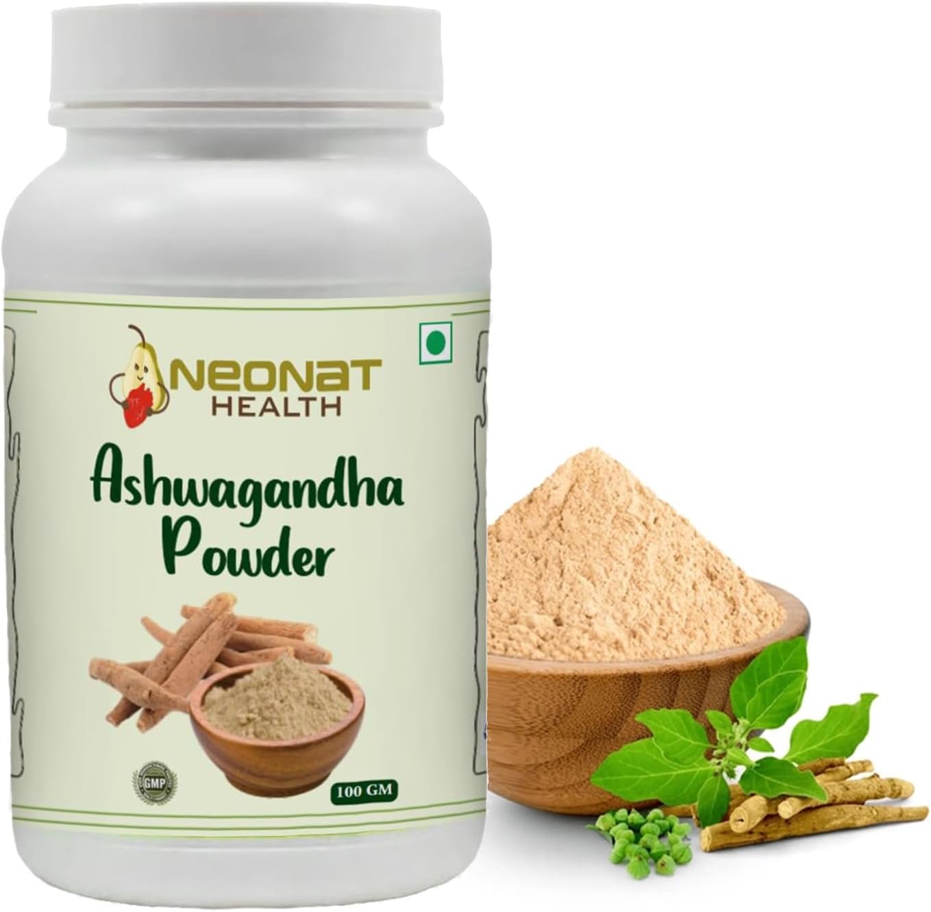 Ashwagandha Powder 100gm (Withania Somnifera), Natural Immunity Booster for Men and Women, Ayurvedic Herbal Supplement, Helps Stress Relief, Energy and Strength