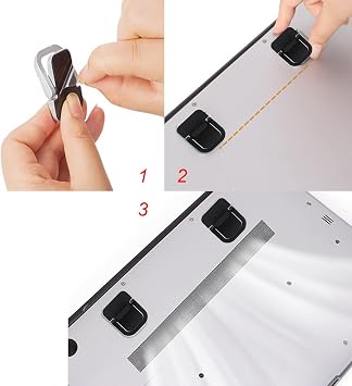 Bilgisayar Klavye Yükseltici, Mini Katlanabilir Dizüstü Bilgisayar Standı, Mac Book, Dell, HP ve Diğer 10-17 İnç Dizüstü Bilgisayarlarla Uyumlu Taşınabilir Dizüstü Bilgisayar Standı, 2 adet
