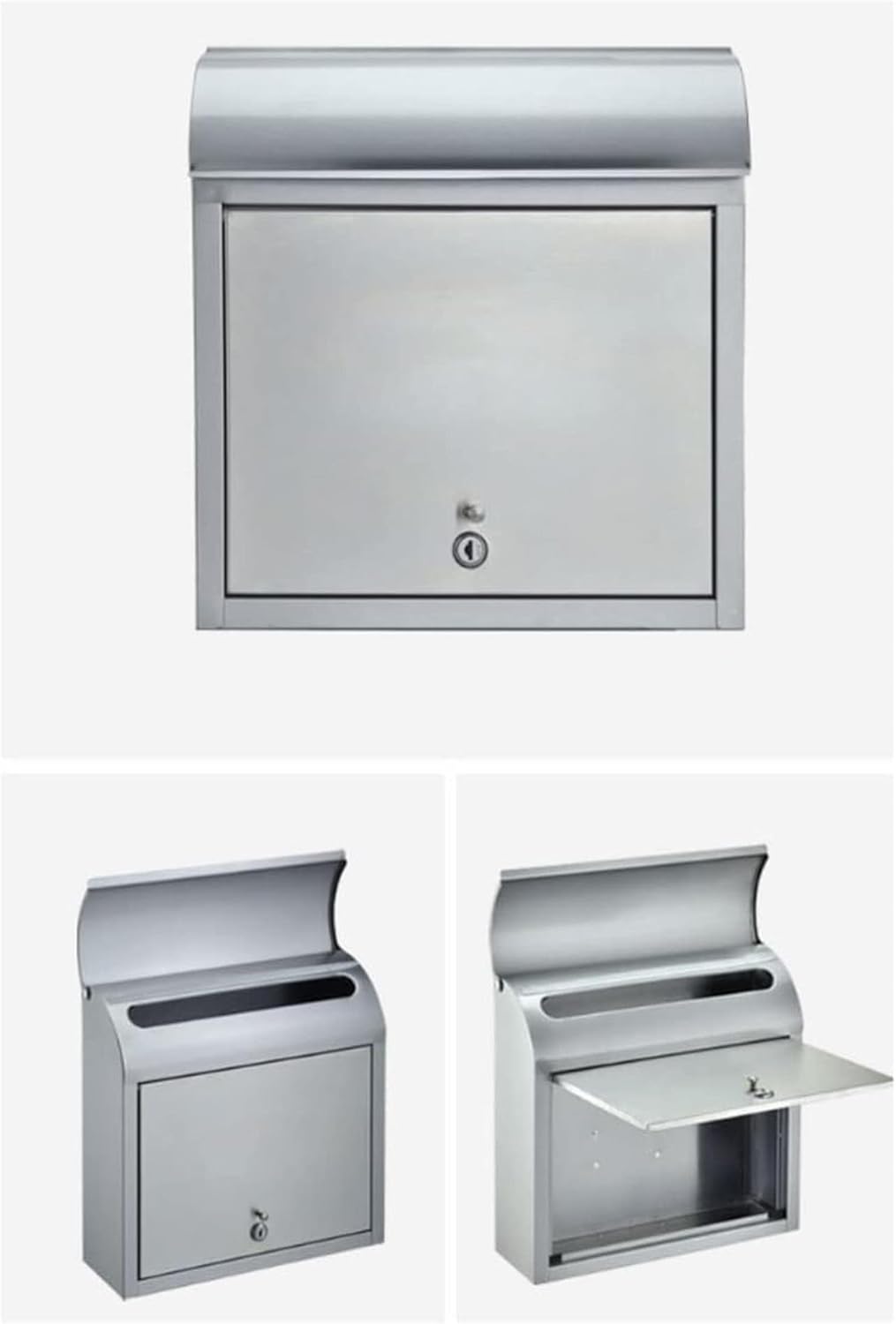 Stainless Steel Wall Mount Mailboxes Letterbox Posts Mail Drop Collection Boxes Mailbox Covers