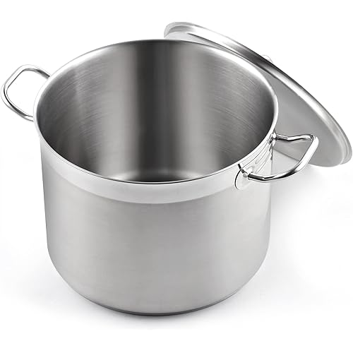 Cooks Standard Stockpots Stainless Steel, 16 Quart Professional Grade Stock Pot with Lid, Silver
