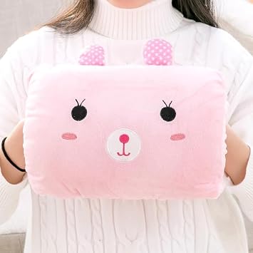 Kids Cartoon Hand Pillow, Cute Plush Animal Hand Warmer Rest Weak Hero Arm Pillow, Children's Throw Pillows Cushions for Students to Take A Nap, Travel Essentials- Non-Electrical Arm Support (Pig)