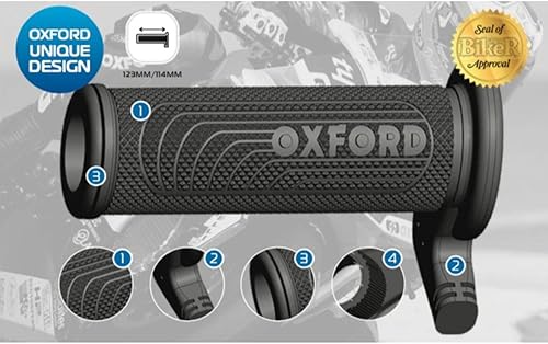 Miniatura 5 de Oxford - Heaterz - Puños calefactables prémium para ATV (empuñaduras de motocicleta controladas por temperatura)