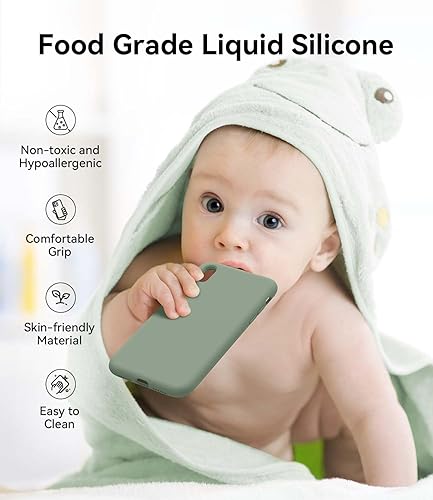 Miniatura 7 de AOTESIER Funda protectora compatible con iPhone X, funda para iPhone Xs con silicona líquida forro de microfibra suave antiarañazos funda ultrafina