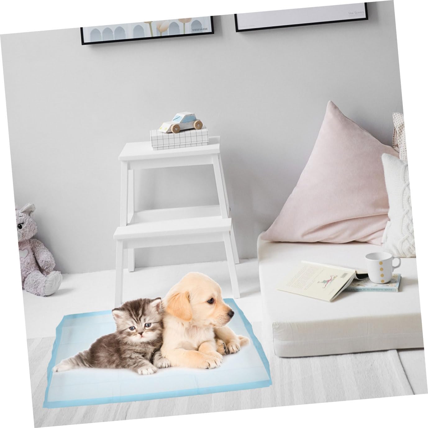 POPETPOP 20pcs Pet Urine Pads Disposable Dog XLarge Leak Strong Absorption Washable Diaper Mat