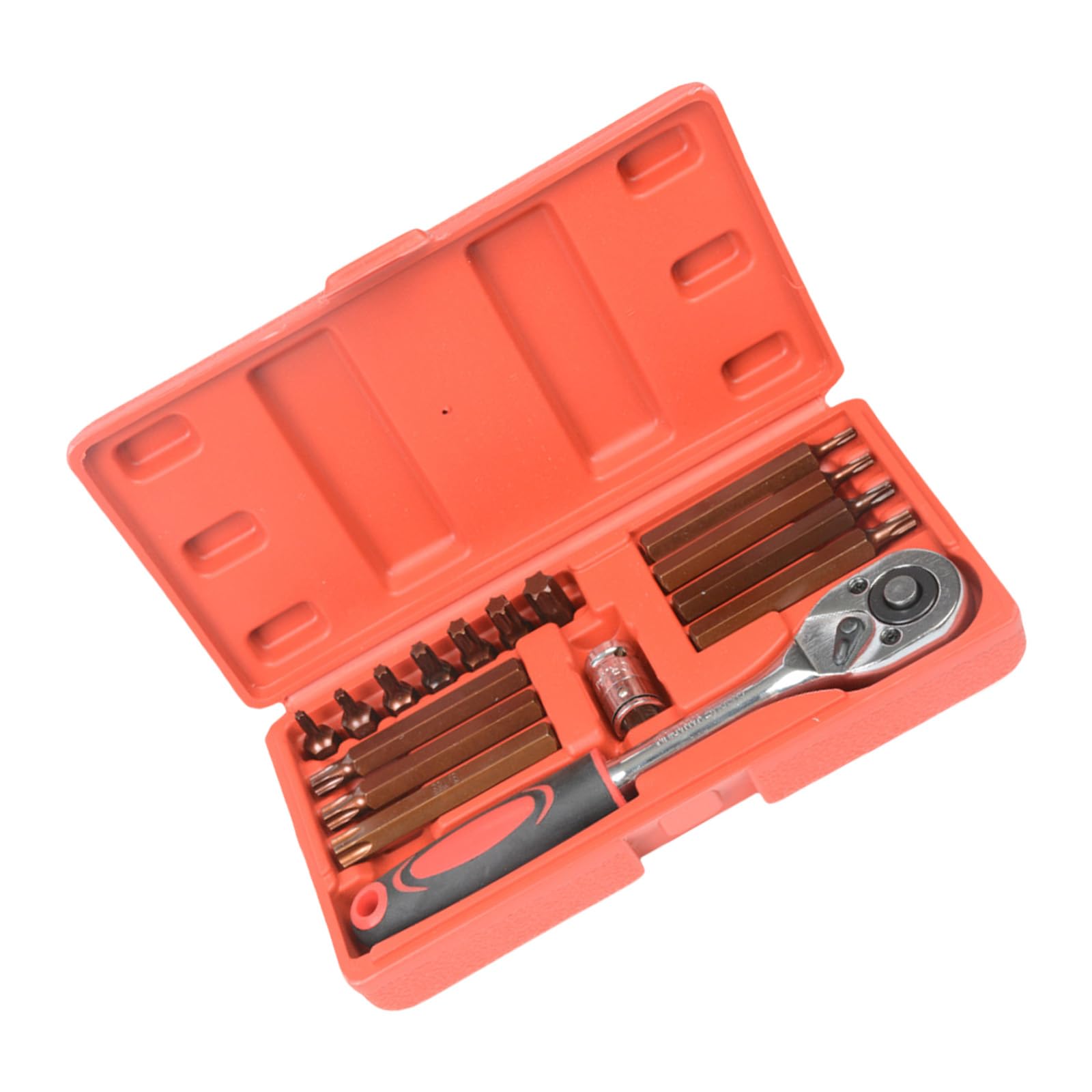 Msioytog Engineered 16Pcs Hexagonal Wrench Set Torxes Star Wrenches With Multisize Compatibility And Compactly Carrying Case Star Bit Tool For Automotive Repair