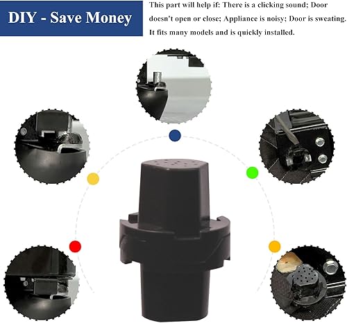 Miniatura 4 de 2 piezas 240328203 para bisagra de puerta de refrigerador, cojinete de cierre de cojinete, repuesto para piezas de refrigerador Frigidaire