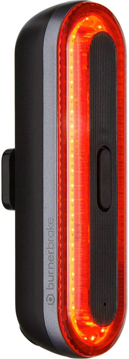 Burner Brake Intelligent Rear Bicycle Light - Increases Brightness as you Slow Down - Increases Safety - 200 Lumens - Day Flash Mode - Aero Mount Included