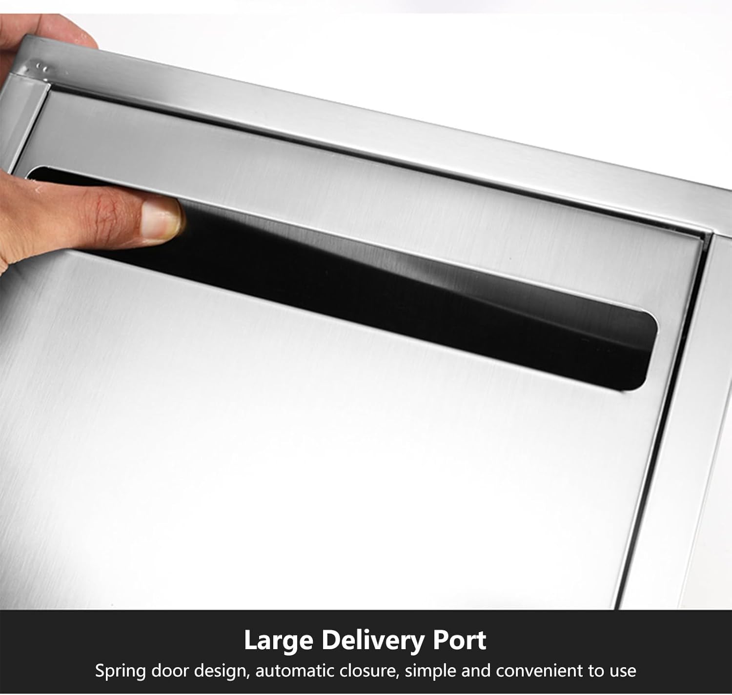 Mail Boxes with Key Lock,Locking Mailboxes Wall Mounted Vertical,Mail Boxes Outdoor with Lock,Weatherproof Wall Mount Mailbox-Outdoor,with Perspective Window