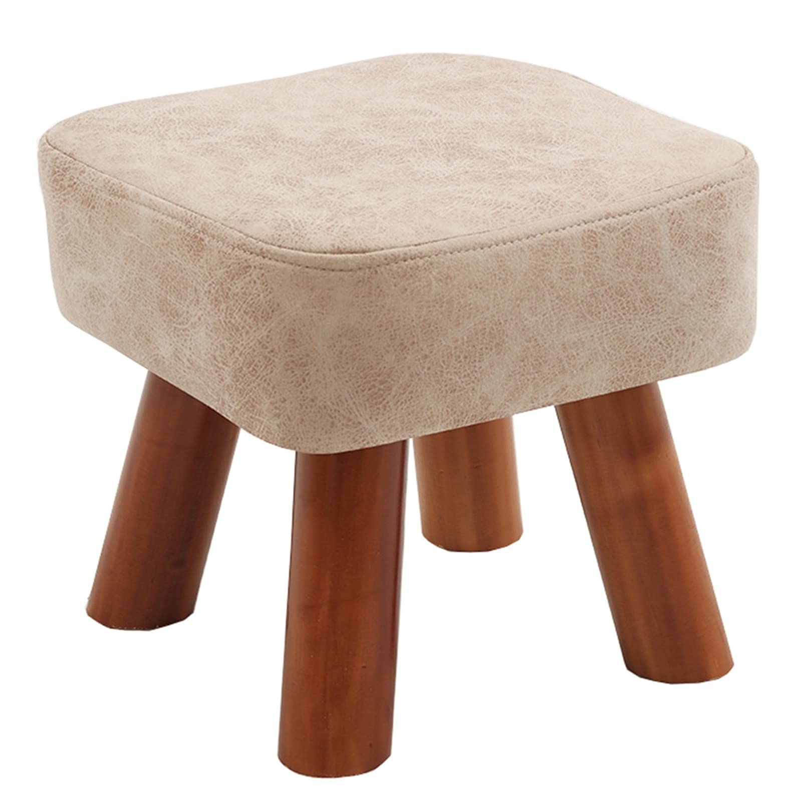 Repose-Pieds Cube 25 cm Assise Confortable Petit Pouf Gain de Place